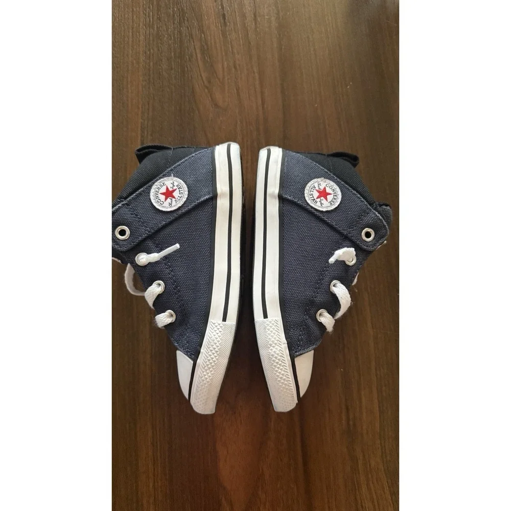 Converse Chuck Taylor All Star High Top Sneakers Kids US Blue/White Sz 10 GUC